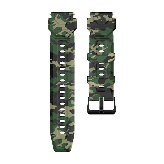 AMAZTIM Camouflage Silicone Strap 20mm